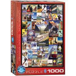 PUZZLE 1000 RAILROAD ADVENTURES 6000-0648