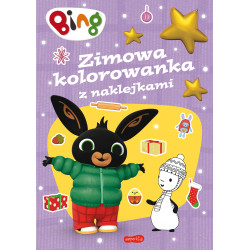 BING. ZIMOWA KOLOROWANKA Z NAKLEJKAMI