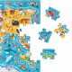 Puzzle 60 el. Puzzlove CzuCzu. Zwierzęta. Mapa Świata Bright Junior Media