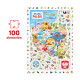 Puzzle obserwacyjne 100 el. Mapa Polski Bright Junior Media