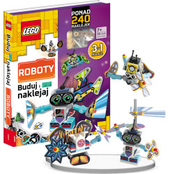 LEGO BOOKS BUDUJ I NAKLEJAJ ROBOTY  3 w 1 + KLOCKI