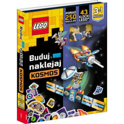 LEGO Master Brand Kosmos Buduj i naklejaj Lego Books 3w1 Naklejki + Klocki