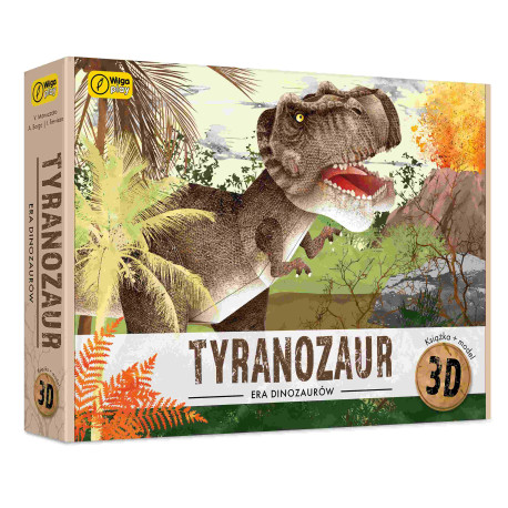 KSIĄŻKA I PUZZLE 3D ERA DIZNOZAURÓW TYRANOZAUR Outlet