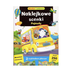 NAKLEJKOWE SCENKI NAUKA I ZABAWA POJAZDY