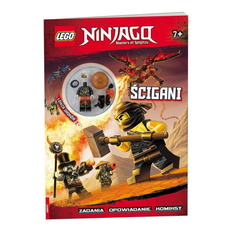 LEGO NINJAGO ŚCIGANI + FIGURKA 7+