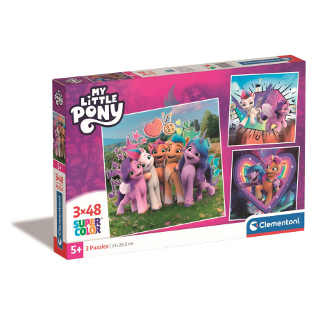 PUZZLE 3 X 48 SUPER KOLOR MY LITTLE PONY 25322