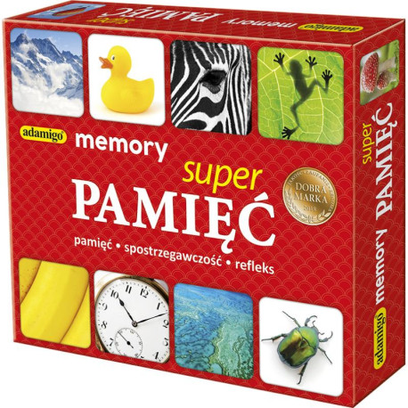 MEMORY SUPER PAMIĘĆ GRA LOGICZNA 3+ OUTLET