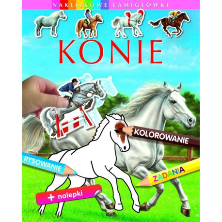 KONIE NAKLEJKOWE ŁAMIGŁÓWKI