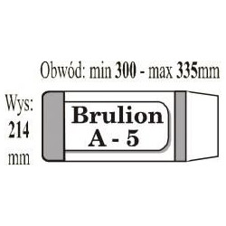 OKŁADKA IKS A-5 BRULION (50 SZTUK W PACZCE)