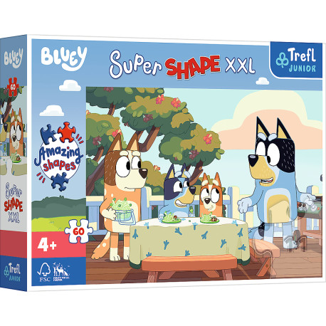 PUZZLE 60 XXL SUPER SHAPE BLUEY I PRZYJACIELE 50040 Outlet