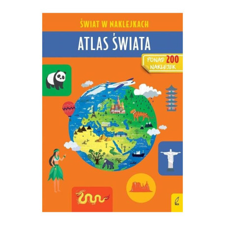 ŚWIAT W NAKLEJKACH ATLAS ŚWIATA