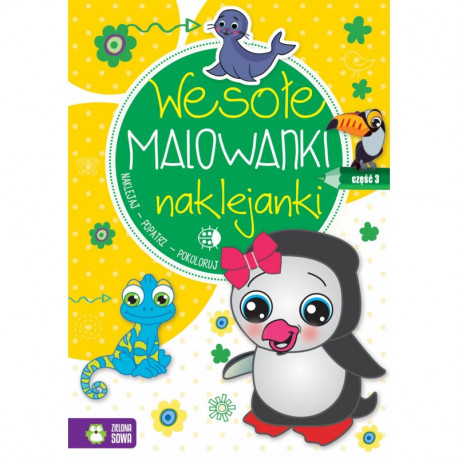 WESOŁE MALOWANKI NAKLEJANKI 3 4+