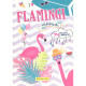 I LOVE FLAMINGI KOLOROWANKA + NAKLEJKI