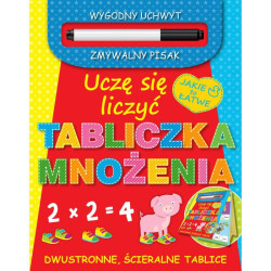 UCZĘ SIĘ LICZYĆ TABLICZKA MNOŻENIA DWUSTRONNE ŚCIERALNE TABLICE
