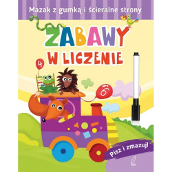 ZABAWY W LICZENIE PISZ I ZMAZUJ + PISAK