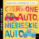 CZERWONE AUTO, NIEBIESKIE AUTO KOLORY KSIĄŻKA ROZKŁADANKA