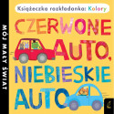 CZERWONE AUTO, NIEBIESKIE AUTO KOLORY KSIĄŻKA ROZKŁADANKA