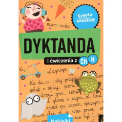 DYKTANDA I ĆWICZENIA Z CH, H. KSIĄŻECZKA Z NAKLEJKAMI