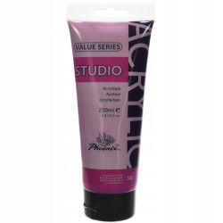 Farba akrylowa Phoenix STUDIO 200ml Quinacridone Rose 332