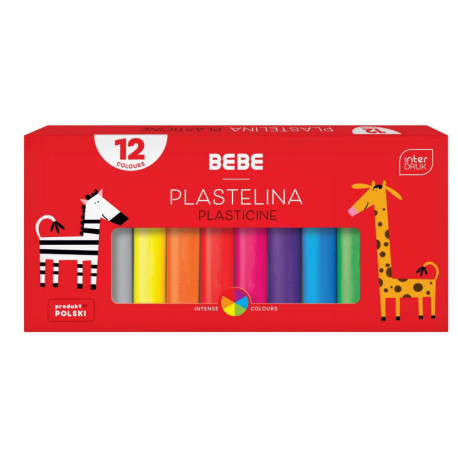 PLASTELINA BEBE 12 KOLORÓW