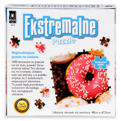 SMAKOWITE PĄCZKI PUZZLE EKSTREMALNE 1000 ELEMENTÓW 10+