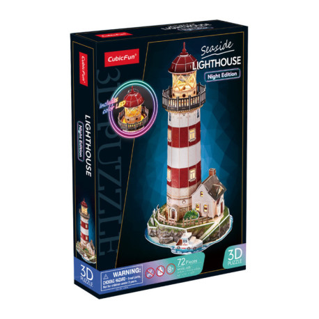 Puzzle 3d Latarnia (wersja nocna) Cubic Fun OUTLET