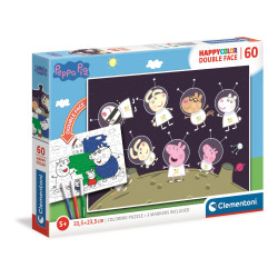 Puzzle 60 el. Happy color. Świnka Peppa Clementoni