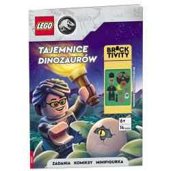 LEGO JURASSIC WORLD TAJEMNICE DINOZAURÓW + FIGURKA Dr IAN MALCOLM