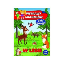 WYPRAWY MALUCHÓW W LESIE DUŻE NAKLEJKI 3-4 LATA