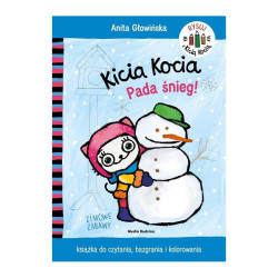 PADA ŚNIEG. KICIA KOCIA KOLOROWANKA