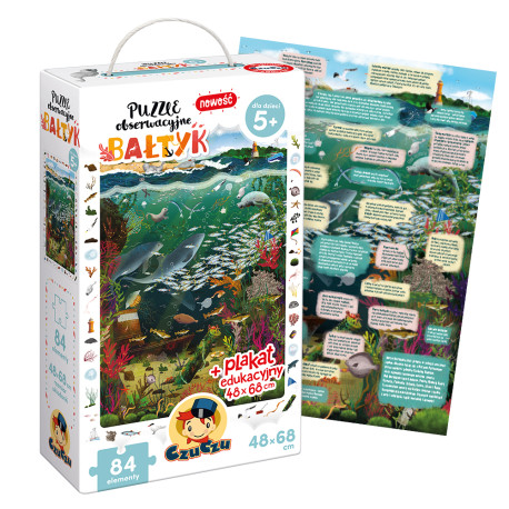 PUZZLE 84 OBSERWACYJNE BAŁTYK CZUCZU OUTLET
