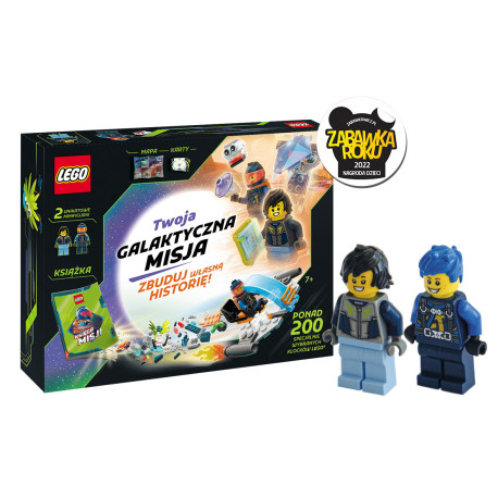 LEGO®. Twoja galaktyczna misja. Zbuduj własną historię! + 2 MINIFIGURKI Ponad 200 klocków