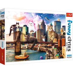 PUZZLE 1000 KOTY W NOWYM YORKU 10595 OUTLET