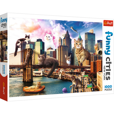 PUZZLE 1000 KOTY W NOWYM YORKU 10595 OUTLET