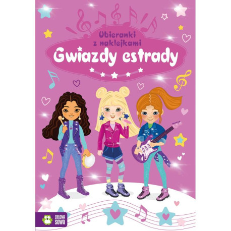 GWIAZDY ESTRADY NAKLEJKOWE UBIERANKI 4+