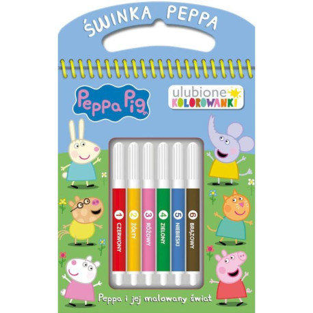 ŚWINKA PEPPA. PEPPA I JEJ MALOWANY ŚWIAT. ULUBIONE KOLOROWANKI