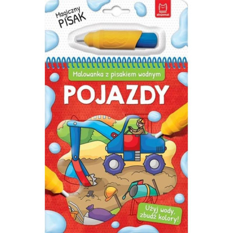POJAZDY MALOWANKA Z PISAKIEM WODNYM  3+
