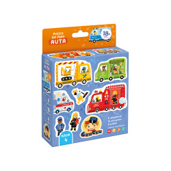 PUZZLE DO PARY AUTA CZUCZU 18m+ 8 Układanek