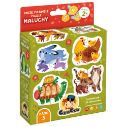 MOJE PIERWSZE PUZZLE MALUCHY CZUCZU 2+ 7 Układanek