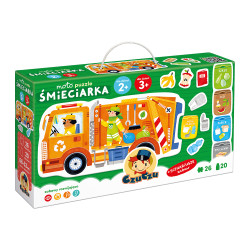 PUZZLE 26 Elementów MOTO ŚMIECIARKA CZUCZU 2+ 3+