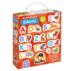 PUZZLE DO PARY LITERKI CZUCZU 3+