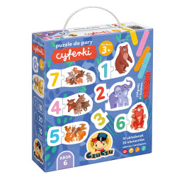 PUZZLE DO PARY CYFERKI CZUCZU 3+
