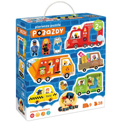 PIERWSZE PUZZLE POJAZDY CZUCZU 2+ 9 Układanek