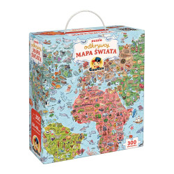 PUZZLE ODKRYWCY MAPA ŚWIATA  CZUCZU 300 Elementów