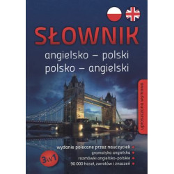 SŁOWNIK ANGIELSKO-POLSKI POLSKO-ANGIELSKI GRAMATYKA ROZMÓWKI 90 000 HASEŁ