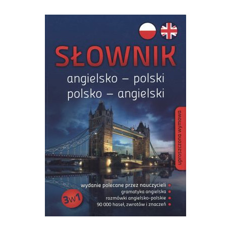 SŁOWNIK ANGIELSKO-POLSKI POLSKO-ANGIELSKI GRAMATYKA ROZMÓWKI 90 000 HASEŁ