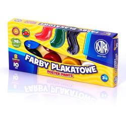 FARBY PLAKATOWE ASTRA 8 KOLORÓW 10 ML
