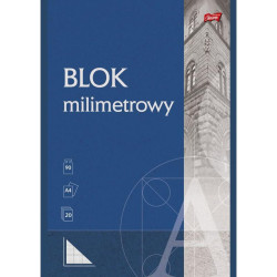 BLOK MILIMETROWY A4 20 KARTEK