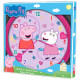 Zegar ścienny ŚWINKA PEPPA śr. 24cm dla dzieci KIDS OUTLET