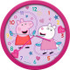 Zegar ścienny ŚWINKA PEPPA śr. 24cm dla dzieci KIDS OUTLET
